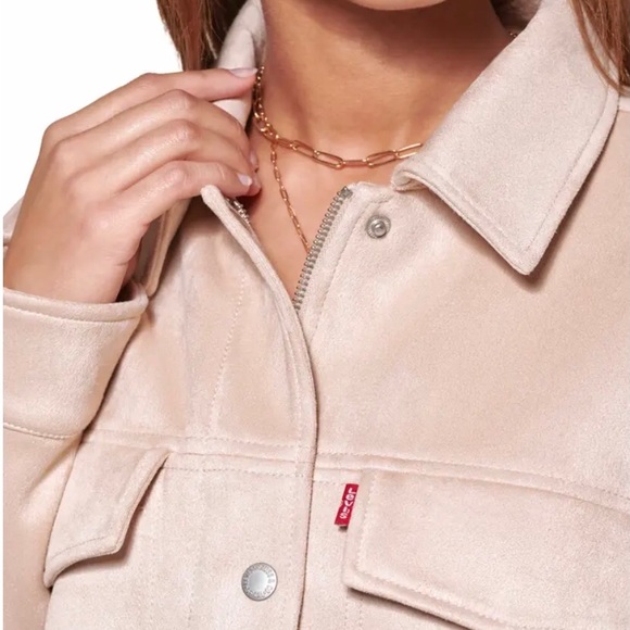 NWT Levi’s Women’s Faux Suede Modern Trucker Jacket - Picture 2 of 14